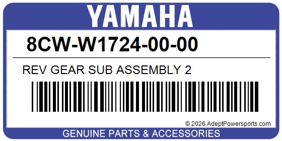 Yamaha 8CW-W1724-00-00 Rev Gear Sub Assembly 2