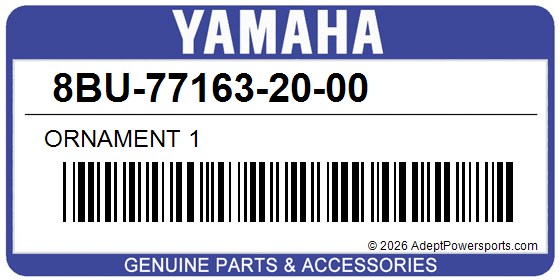 Yamaha 8BU-77163-20-00 Ornament 1