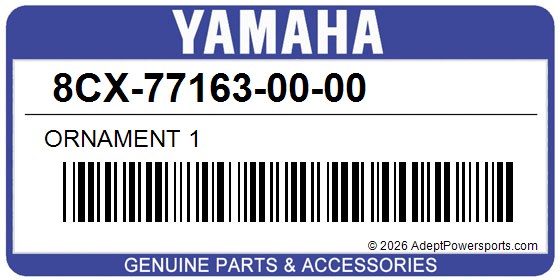 Yamaha 8CX-77163-00-00 Ornament 1
