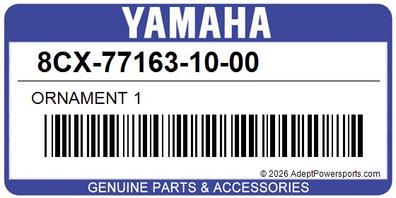 Yamaha 8CX-77163-10-00 Ornament 1
