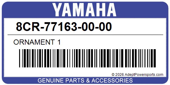 Yamaha 8CR-77163-00-00 Ornament 1