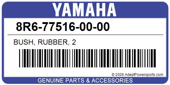 Yamaha 8R6-77516-00-00 Bush, Rubber, 2