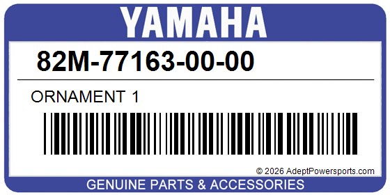 Yamaha 82M-77163-00-00 Ornament 1