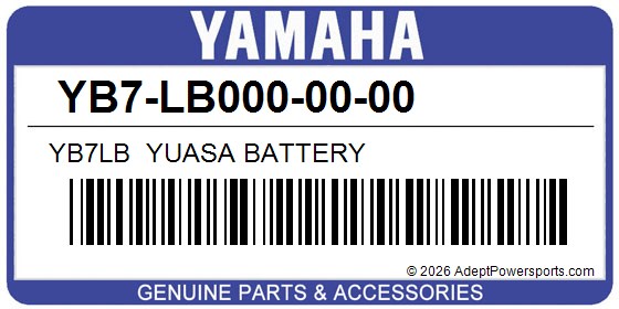 Yamaha YB7-LB000-00-00 Yb7lb  Yuasa Battery
