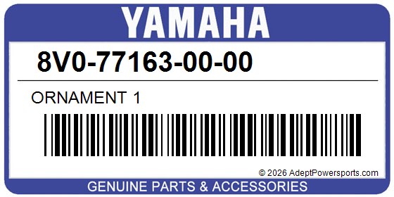 Yamaha 8V0-77163-00-00 Ornament 1