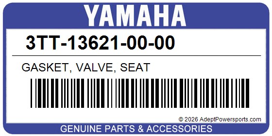 Yamaha 3TT-13621-00-00 Gasket, Valve, Seat