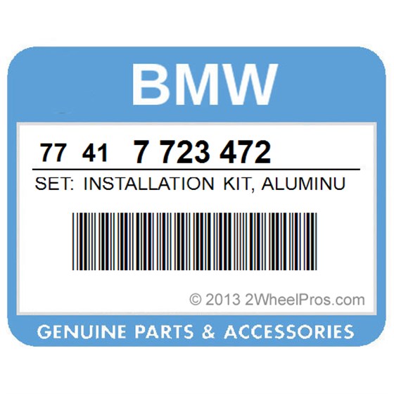 BMW 77417723472 Set: Installation Kit, Aluminum Crash Bar