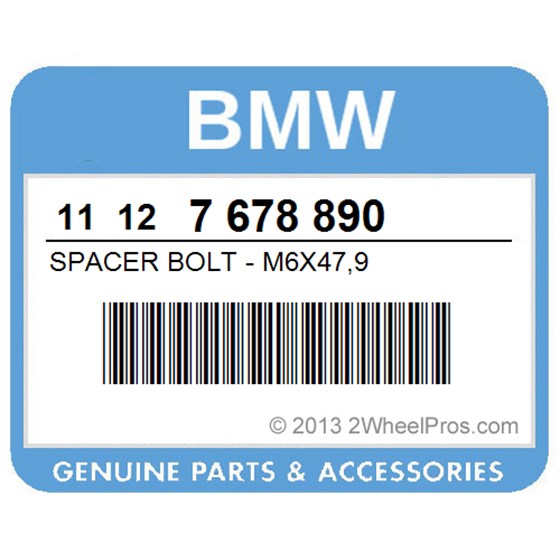 BMW 11127678890 Spacer Bolt - M6x47,9