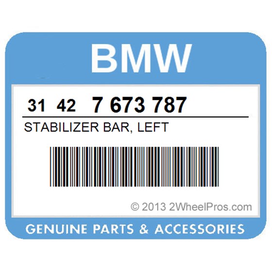 BMW 31427673787 Stabilizer Bar, Left