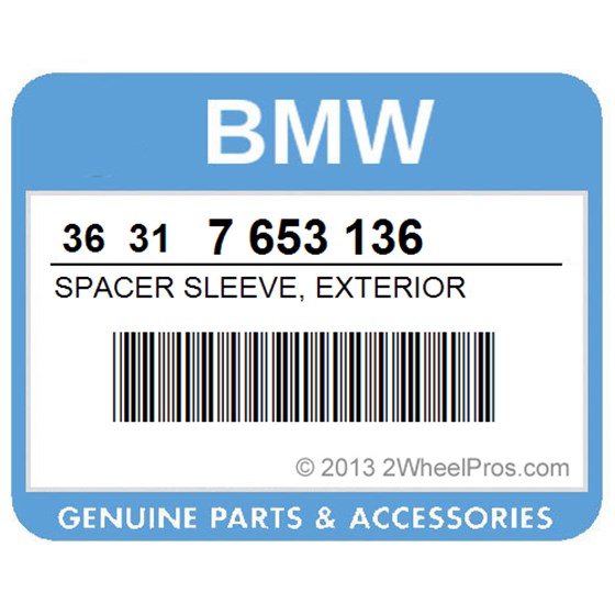 BMW 36317653136 Spacer Sleeve, Exterior