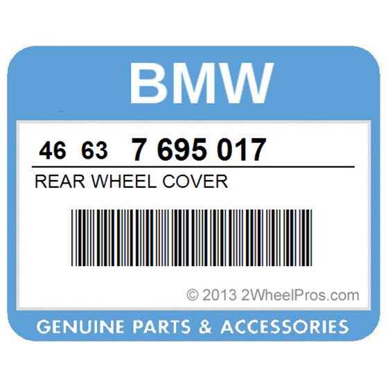 BMW 46637695017 Rear Wheel Cover