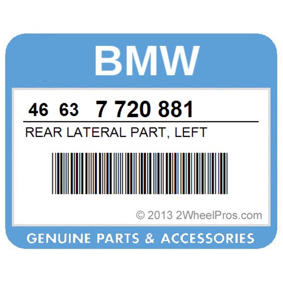 BMW 46637720881 Rear Lateral Part, Left