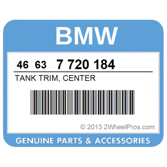 BMW 46637720184 Tank Trim, Center