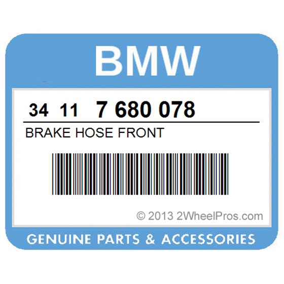 BMW 34117680078 Brake Hose Front
