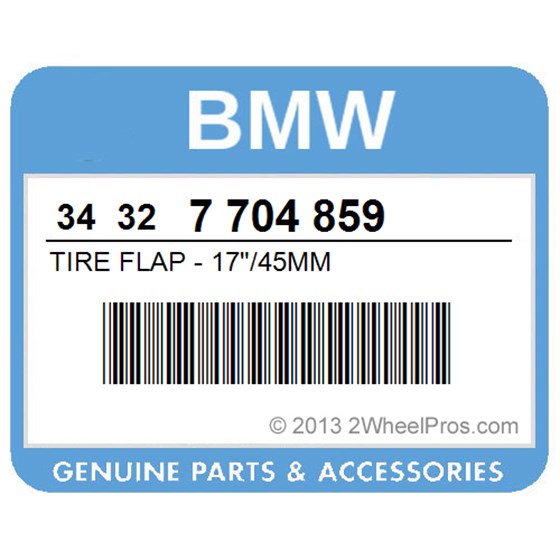 BMW 34327704859 Tire Flap - 17"/45Mm