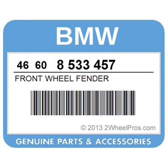 BMW 46608533457 Front Wheel Fender