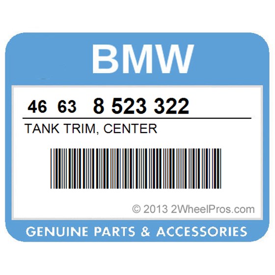 BMW 46638523322 Tank Trim, Center