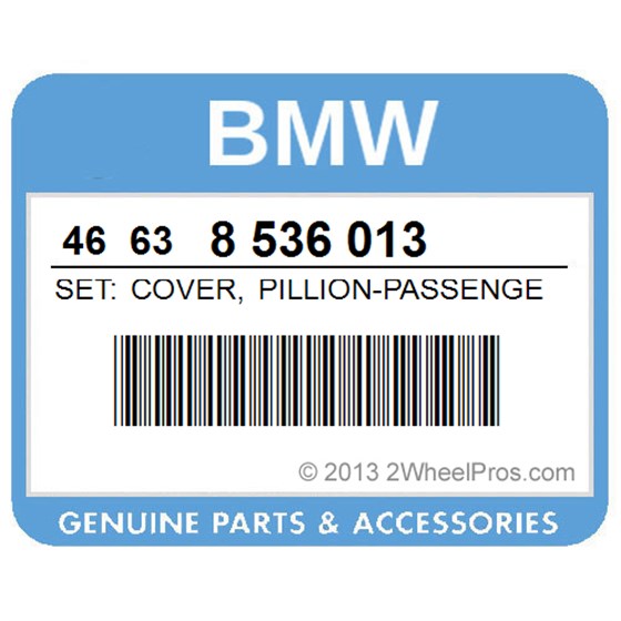 BMW 46638536013 Set: Cover, Pillion-Passenger Seat