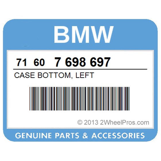 BMW 71607698697 Case Bottom, Left