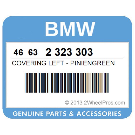 BMW 46632323303 Covering Left - Piniengreen