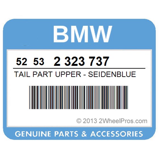 BMW 52532323737 Tail Part Upper - Seidenblue