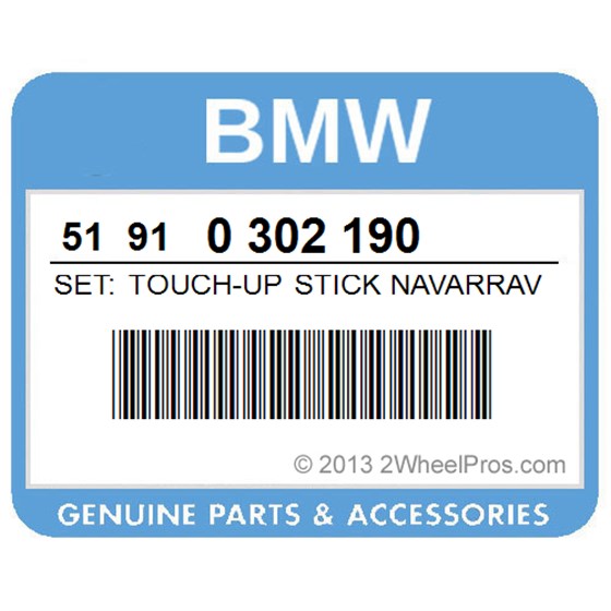 BMW 51910302190 Set: Touch-Up Stick Navarraviolett Met. - 2X12ml  346