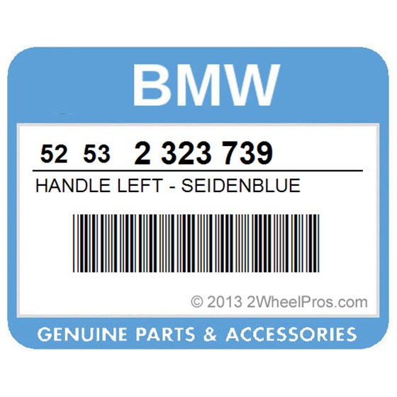 BMW 52532323739 Handle Left - Seidenblue
