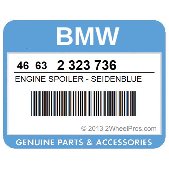 BMW 46632323736 Engine Spoiler - Seidenblue