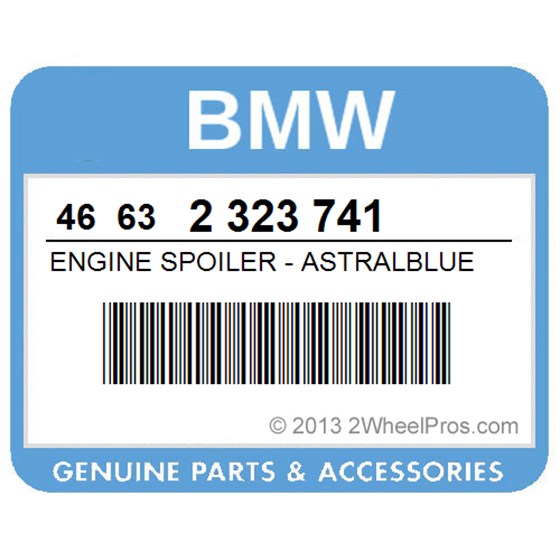 BMW 46632323741 Engine Spoiler - Astralblue