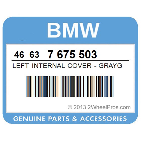 BMW 46637675503 Left Internal Cover - Graygreen-Met.