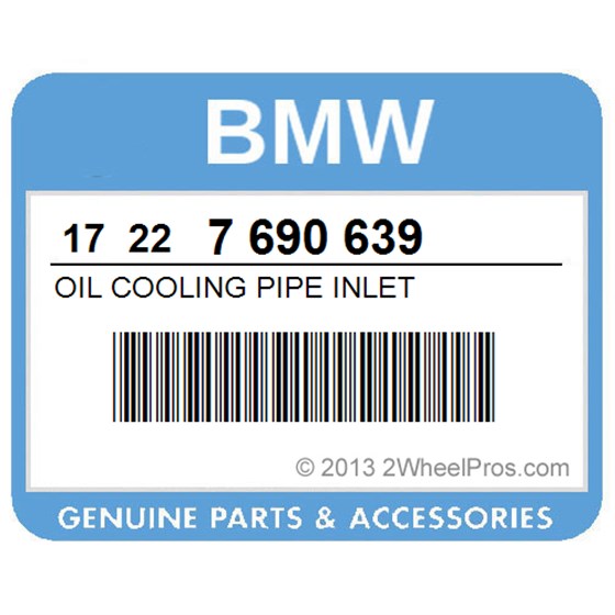 BMW 17227690639 Oil Cooling Pipe Inlet
