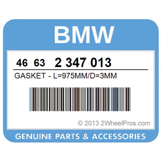 BMW 46632347013 Gasket - L=975Mm/D=3Mm