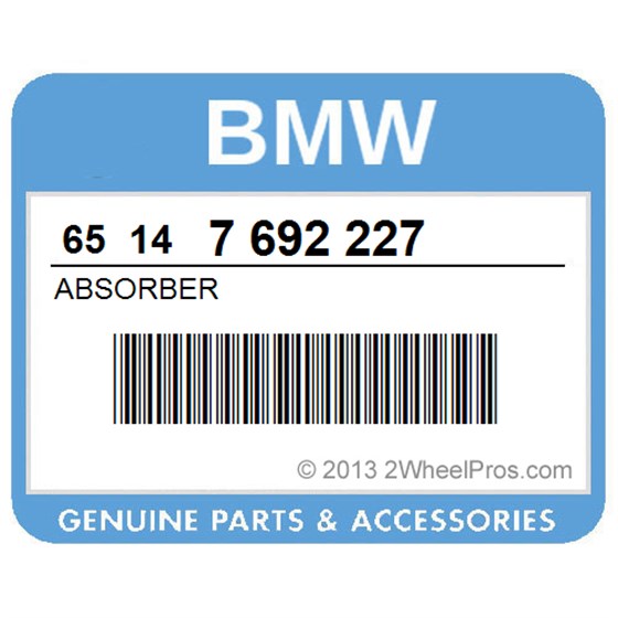BMW 65147692227 Absorber