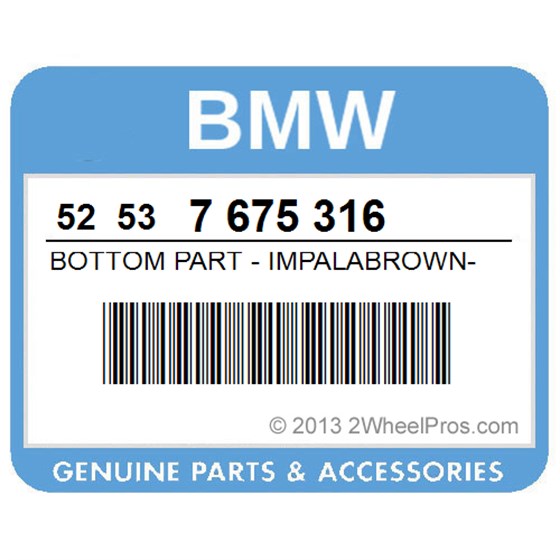 BMW 52537675316 Bottom Part - Impalabrown-Met