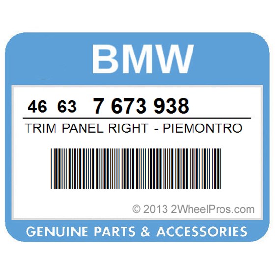 BMW 46637673938 Trim Panel Right - Piemontrot-Met.
