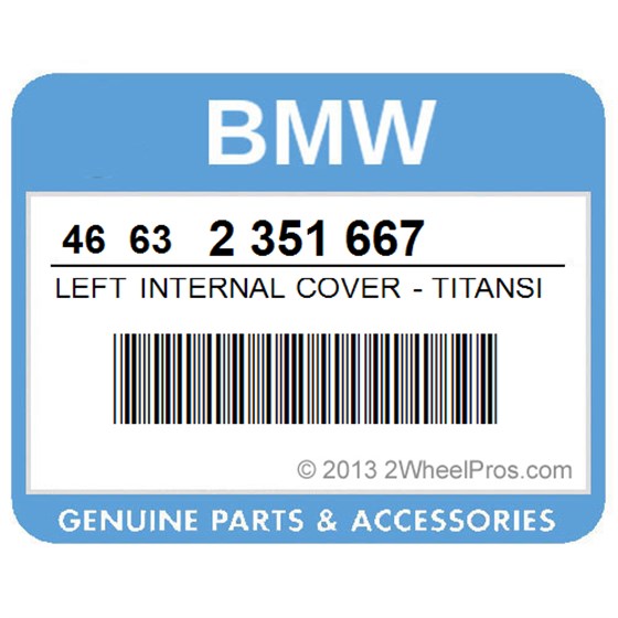 BMW 46632351667 Left Internal Cover - Titansilver