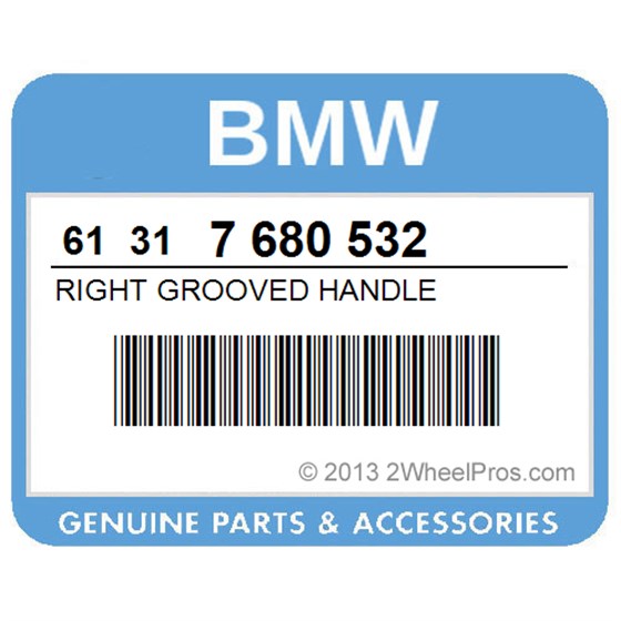 BMW 61317680532 Right Grooved Handle