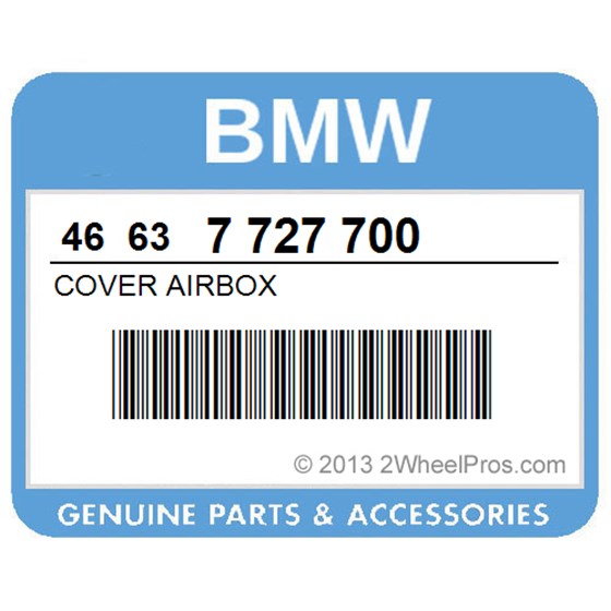 BMW 46637727700 Cover Airbox