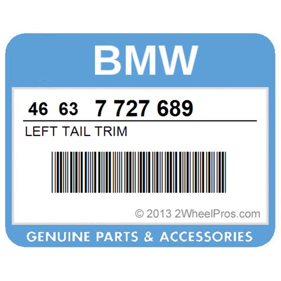 BMW 46637727689 Left Tail Trim