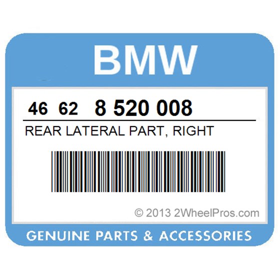 BMW 46628520008 Rear Lateral Part, Right