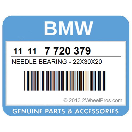 BMW 11117720379 Needle Bearing - 22X30x20