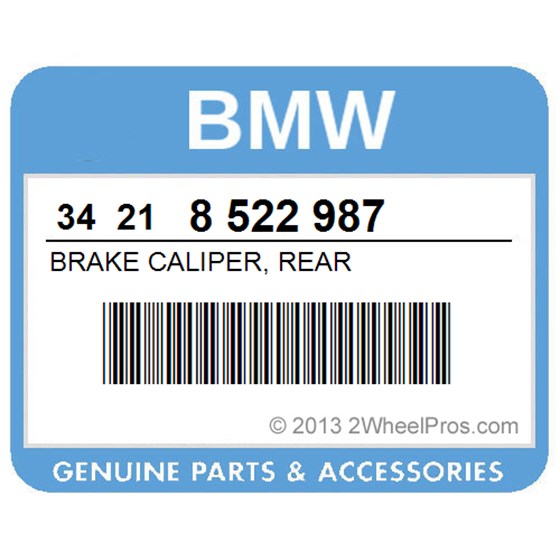 BMW 34218522987 Brake Caliper, Rear