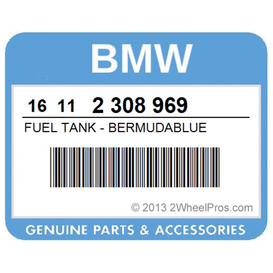 BMW 16112308969 Fuel Tank - Bermudablue