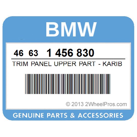 BMW 46631456830 Trim Panel Upper Part - Karibicblue