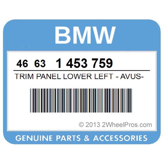 BMW 46631453759 Trim Panel Lower Left - Avus-Black