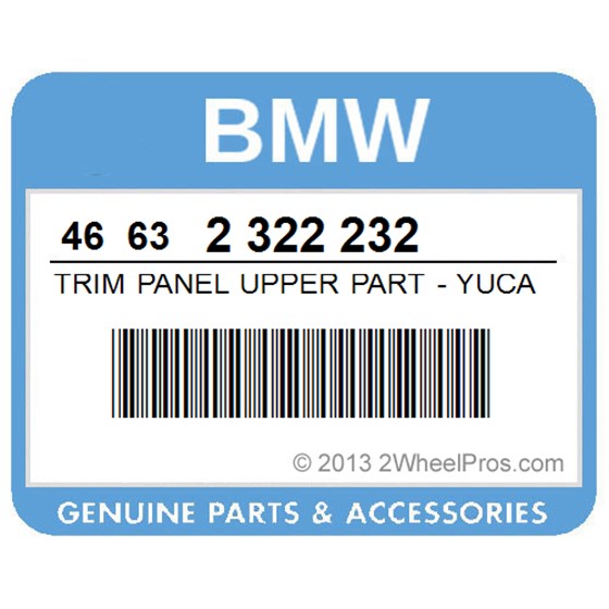BMW 46632322232 Trim Panel Upper Part - Yucagreen