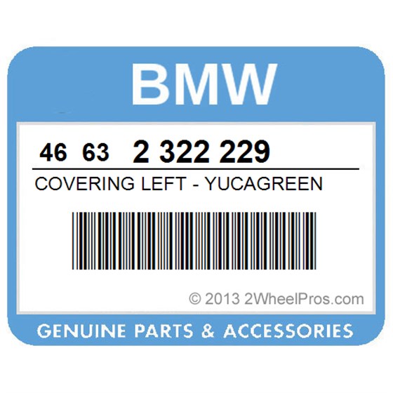 BMW 46632322229 Covering Left - Yucagreen