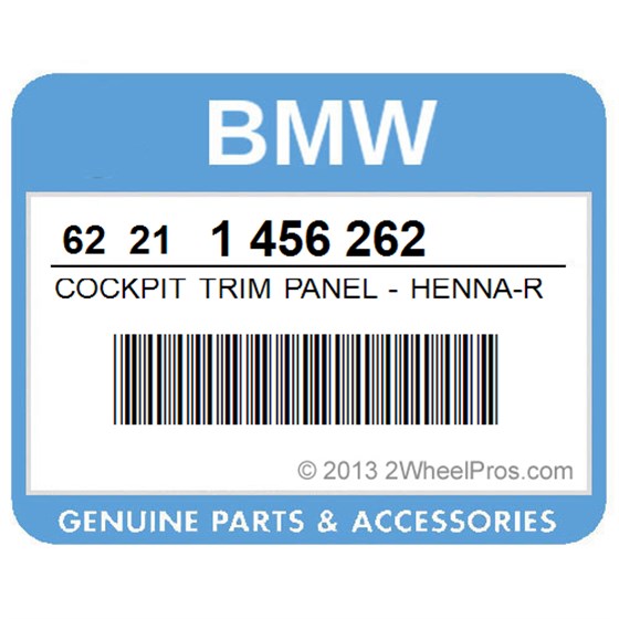 BMW 62211456262 Cockpit Trim Panel - Henna-Rot