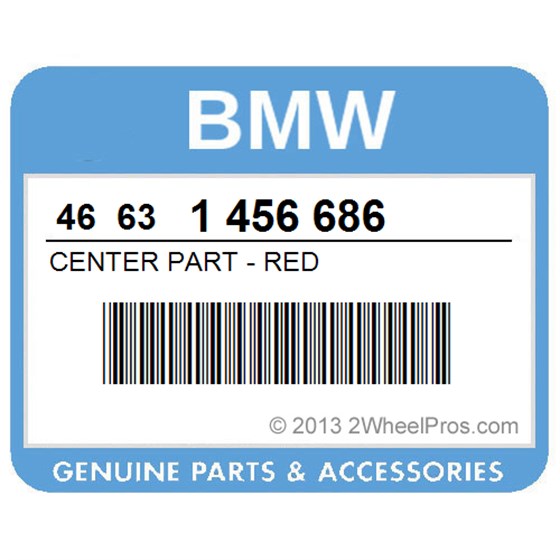 BMW 46631456686 Center Part - Red