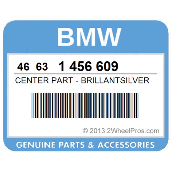 BMW 46631456609 Center Part - Brillantsilver